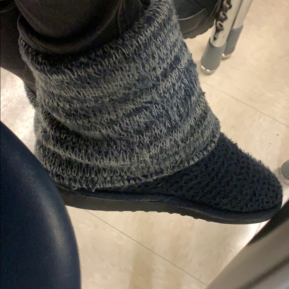 blue boots